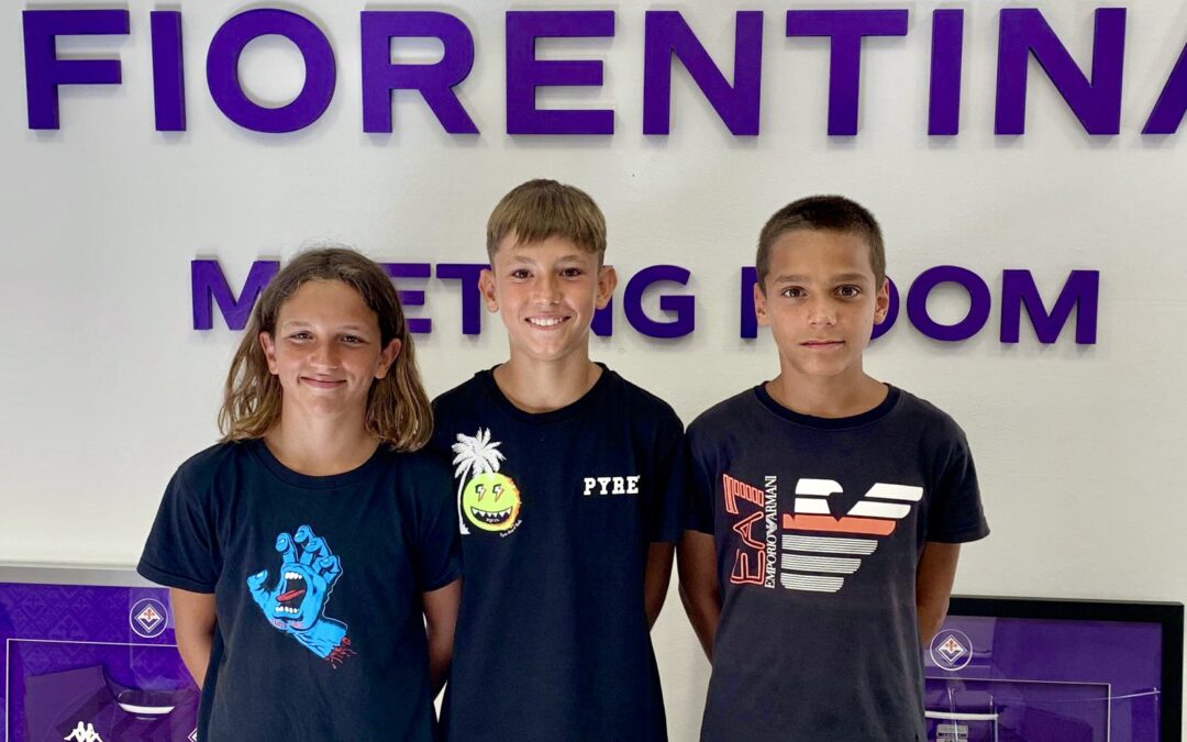 Dalla Pro soccer alla Fiorentina: tre ragazzi firmano per la Viola